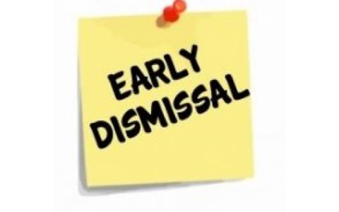 EARLY DISMISSAL Tues May 22--2:00