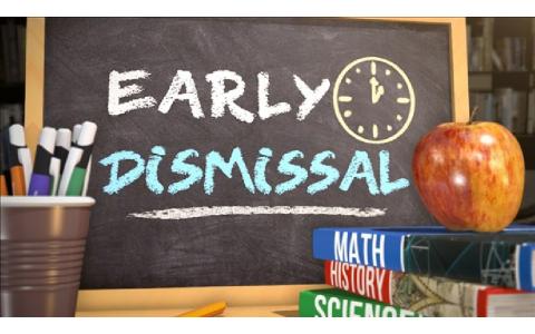 TIME CHANGE and Early Dismissal this week